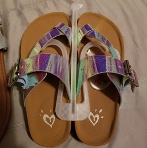 Girls Justice Sandals Size 12